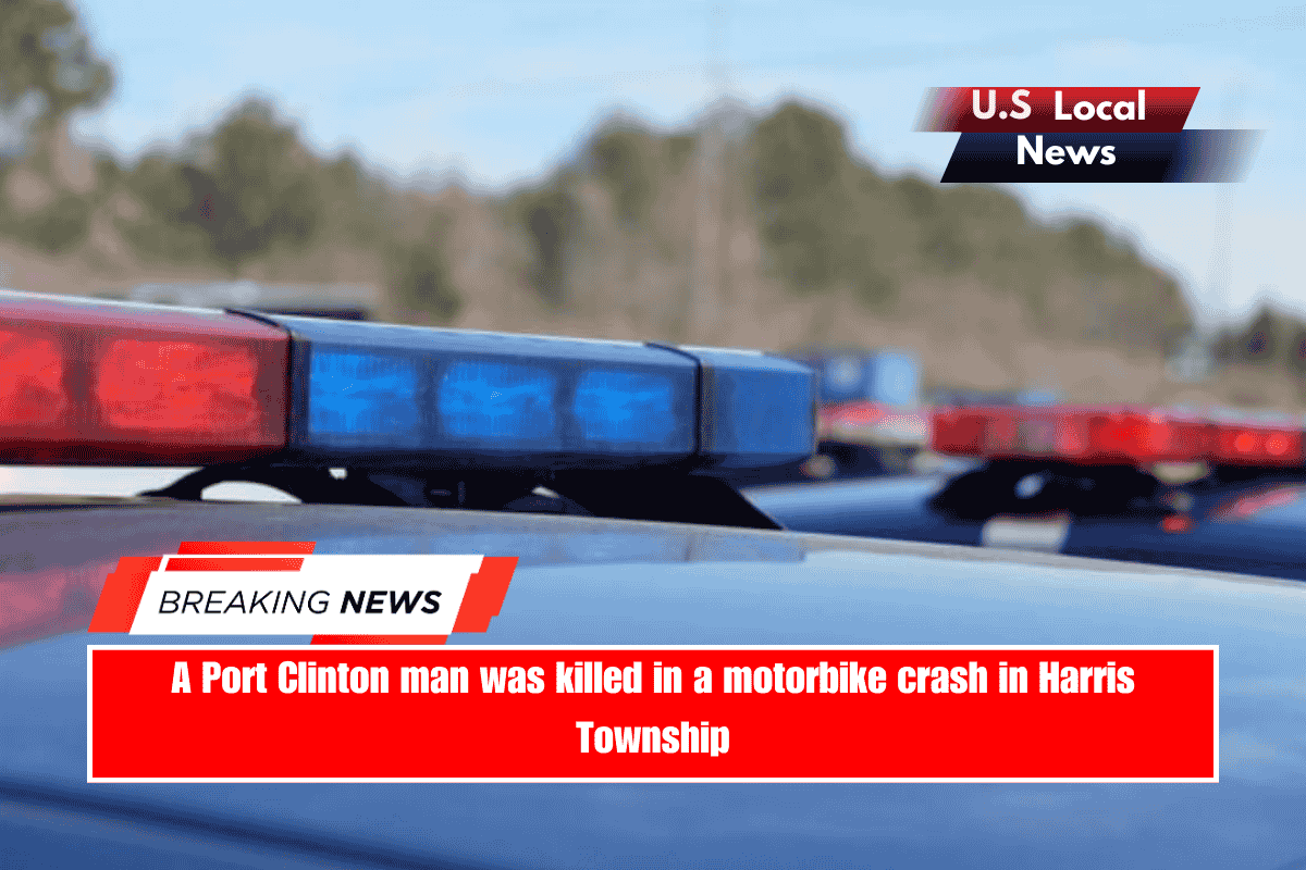 A Port Clinton man was killed in a motorbike crash in Harris Township