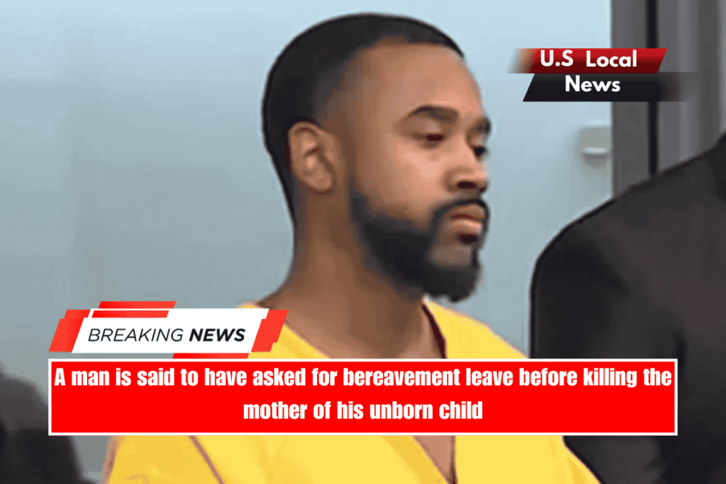 A man is said to have asked for bereavement leave before killing the mother of his unborn child