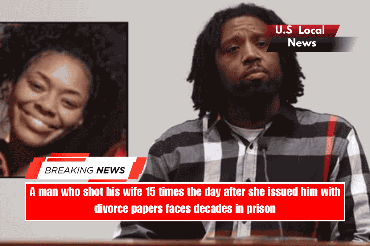 A man who shot his wife 15 times the day after she issued him with divorce papers faces decades in prison
