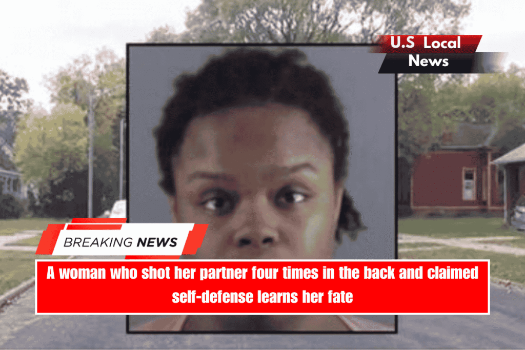 A woman who shot her partner four times in the back and claimed self-defense learns her fate
