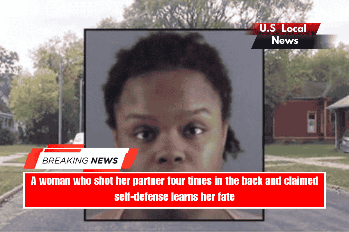 A woman who shot her partner four times in the back and claimed self-defense learns her fate
