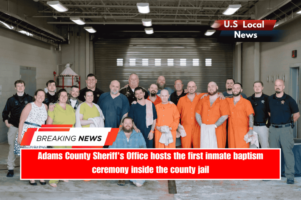 Adams County Sheriff's Office hosts the first inmate baptism ceremony inside the county jail