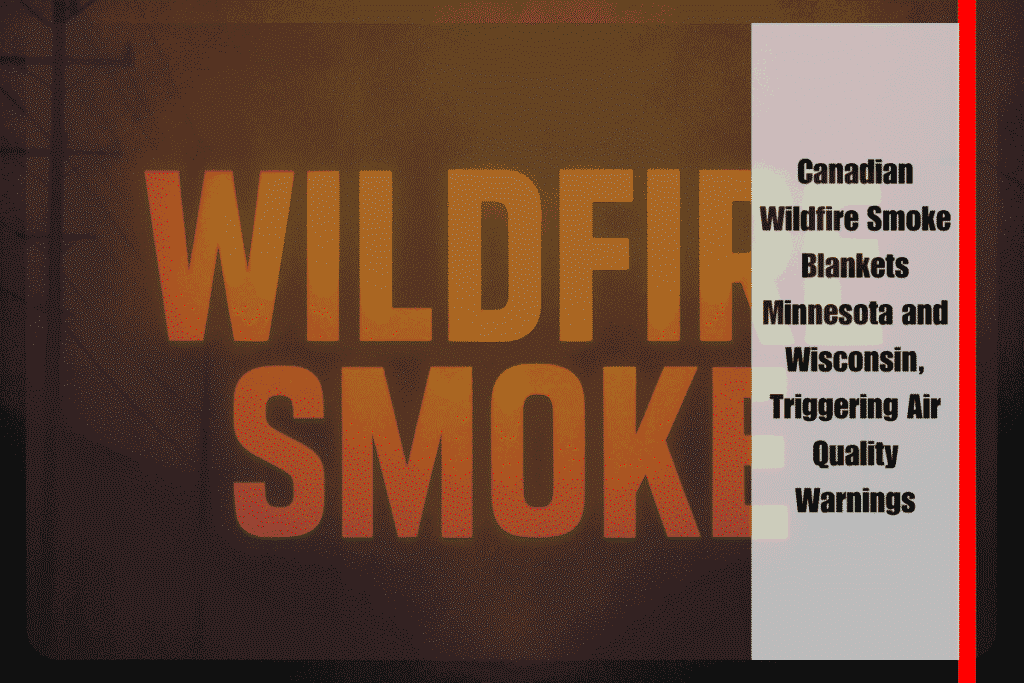 Canadian Wildfire Smoke Blankets Minnesota and Wisconsin, Triggering Air Quality Warnings