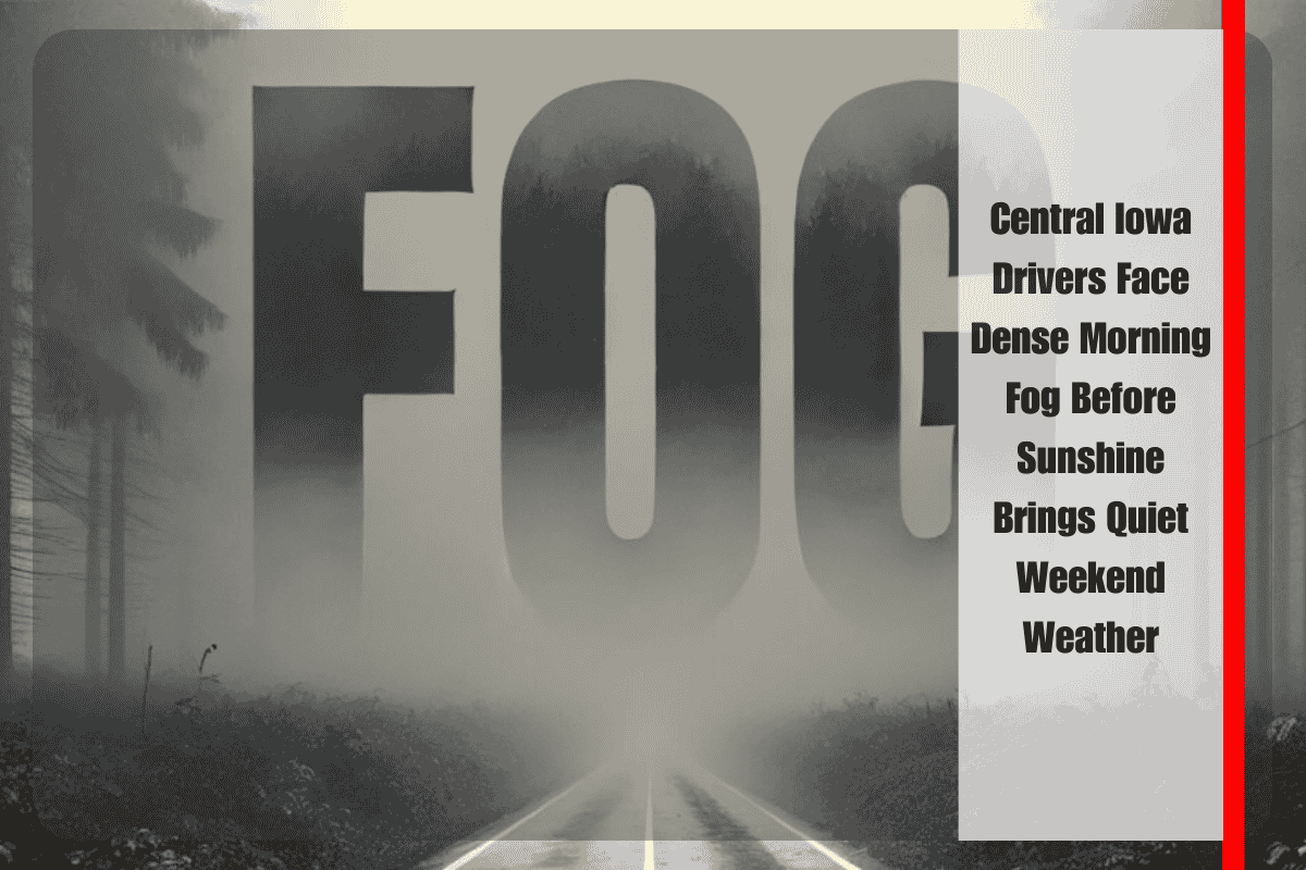 Central Iowa Drivers Face Dense Morning Fog Before Sunshine Brings Quiet Weekend Weather