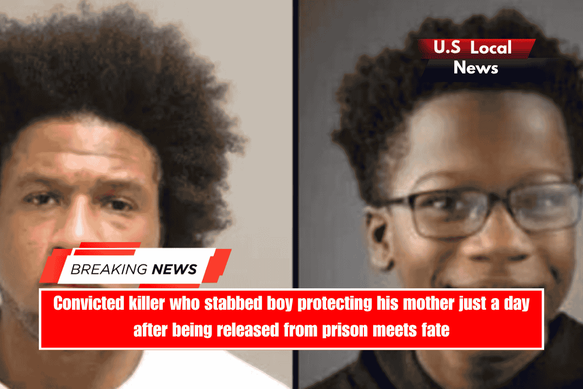 Convicted killer who stabbed boy protecting his mother just a day after being released from prison meets fate