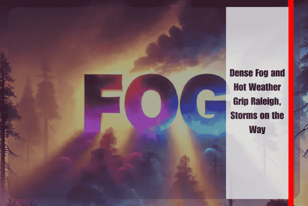 Dense Fog and Hot Weather Grip Raleigh, Storms on the Way