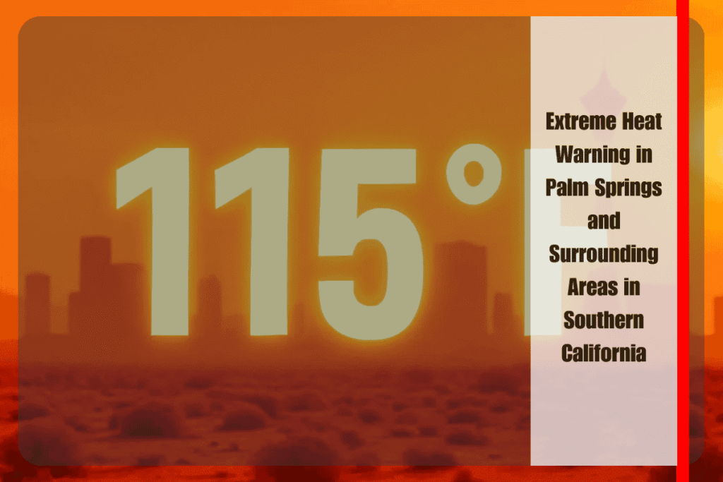 Extreme Heat Warning in Palm Springs and Surrounding Areas in Southern California