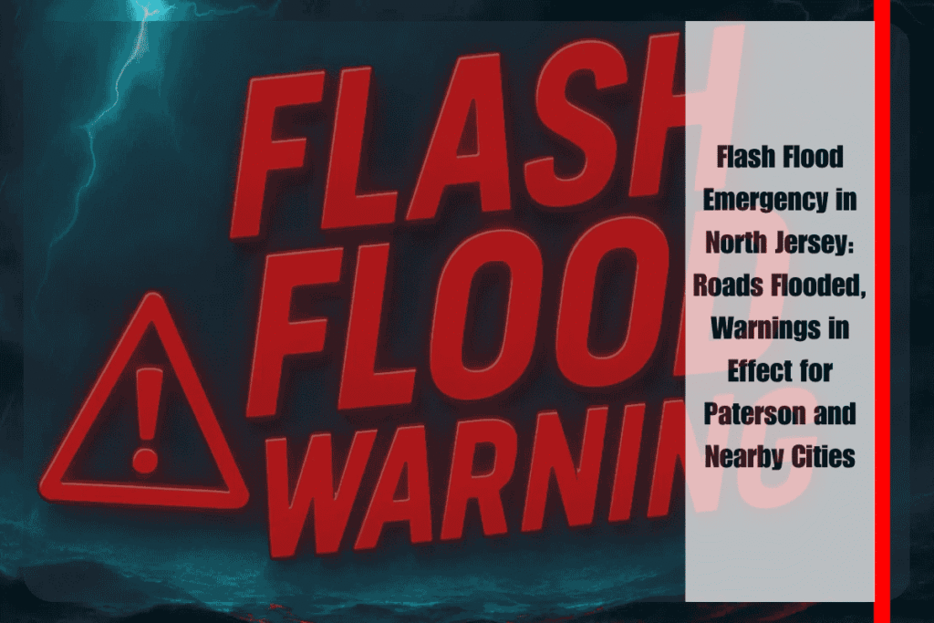 Flash Flood Emergency in North Jersey Roads Flooded, Warnings in Effect for Paterson and Nearby Cities
