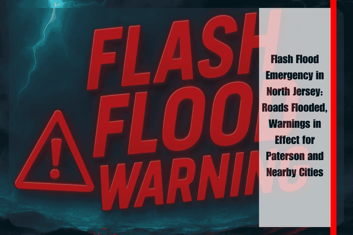 Flash Flood Emergency in North Jersey Roads Flooded, Warnings in Effect for Paterson and Nearby Cities