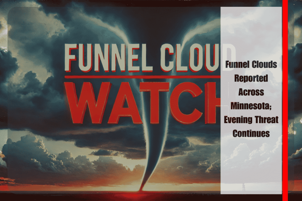 Funnel Clouds Reported Across Minnesota; Evening Threat Continues