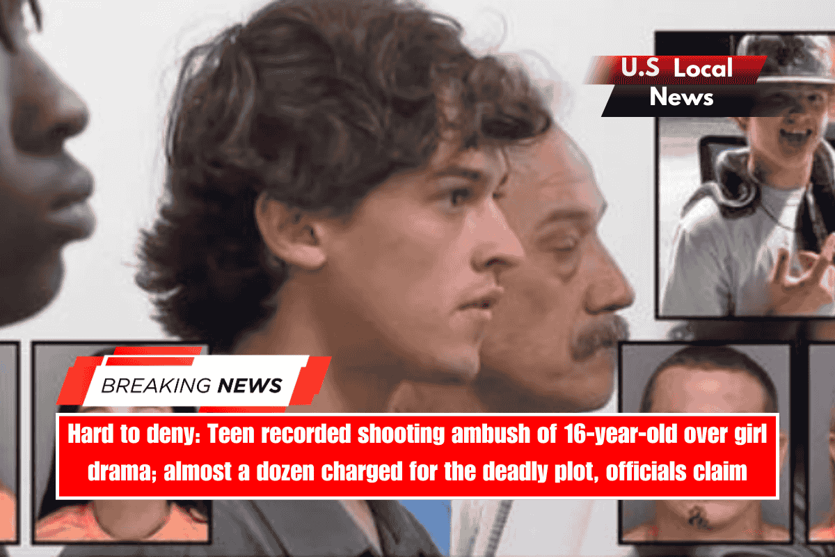 Hard to deny Teen recorded shooting ambush of 16-year-old over girl drama; almost a dozen charged for the deadly plot, officials claim