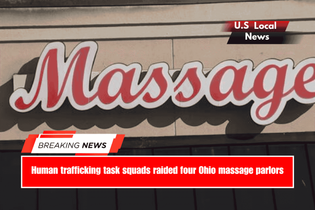 Human trafficking task squads raided four Ohio massage parlors
