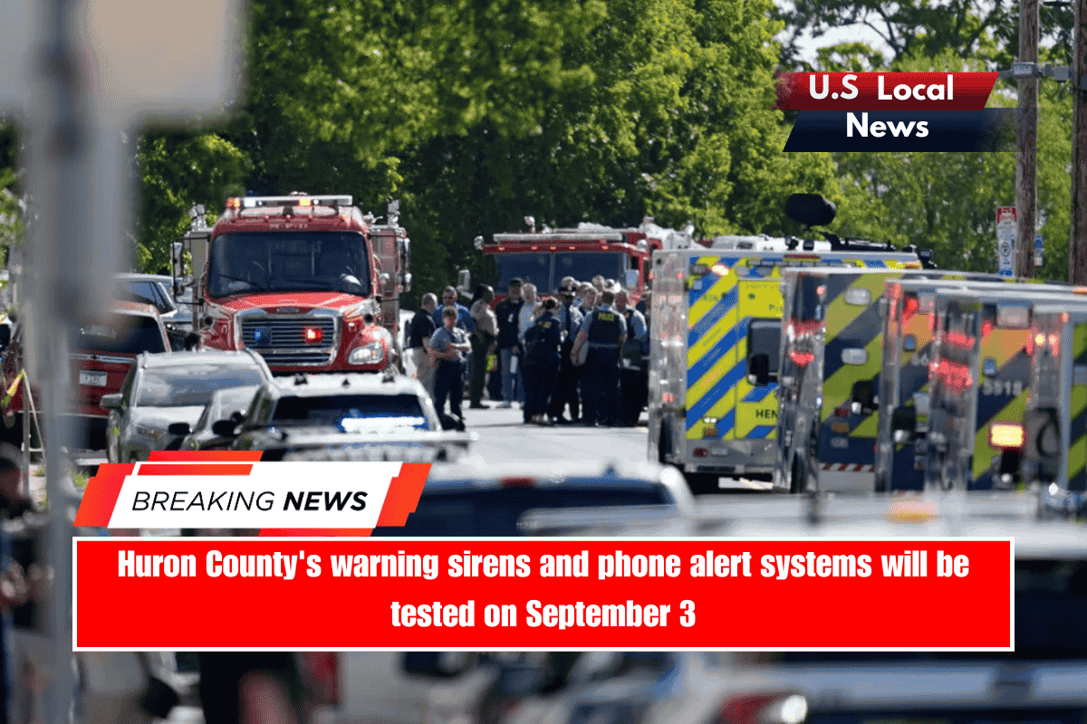 Huron County's warning sirens and phone alert systems will be tested on September 3