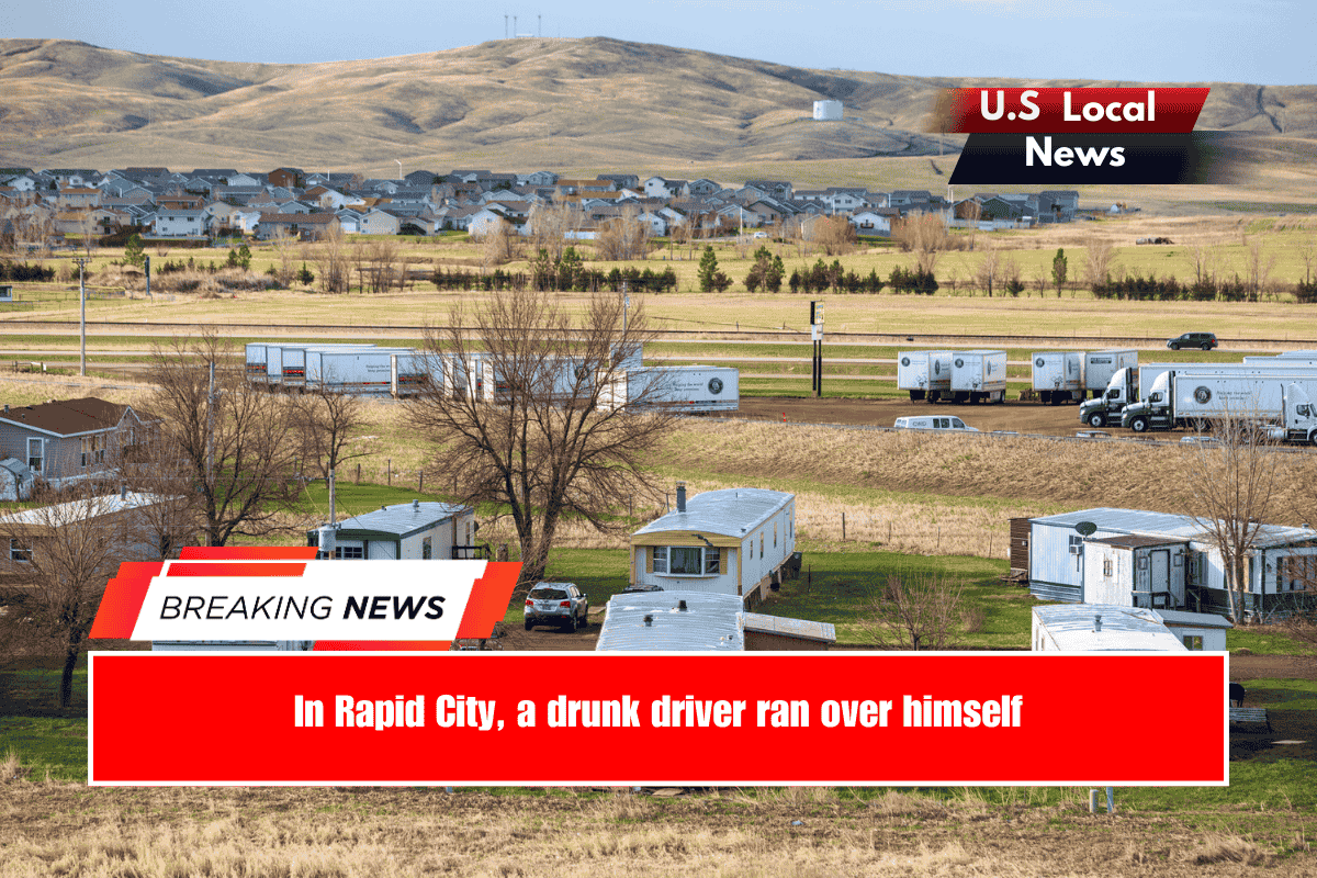 In Rapid City, a drunk driver ran over himself