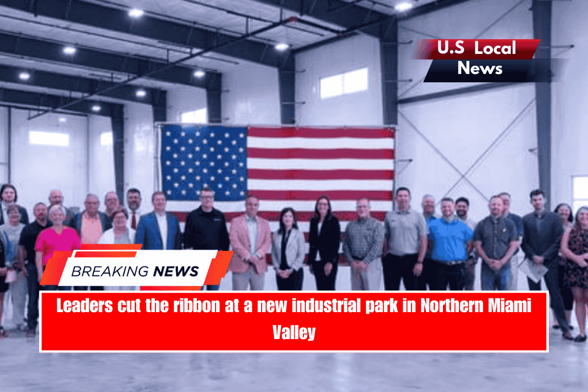 Leaders cut the ribbon at a new industrial park in Northern Miami Valley