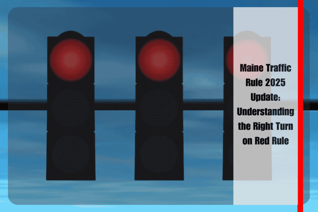 Maine Traffic Rule 2025 Update Understanding the Right Turn on Red Rule