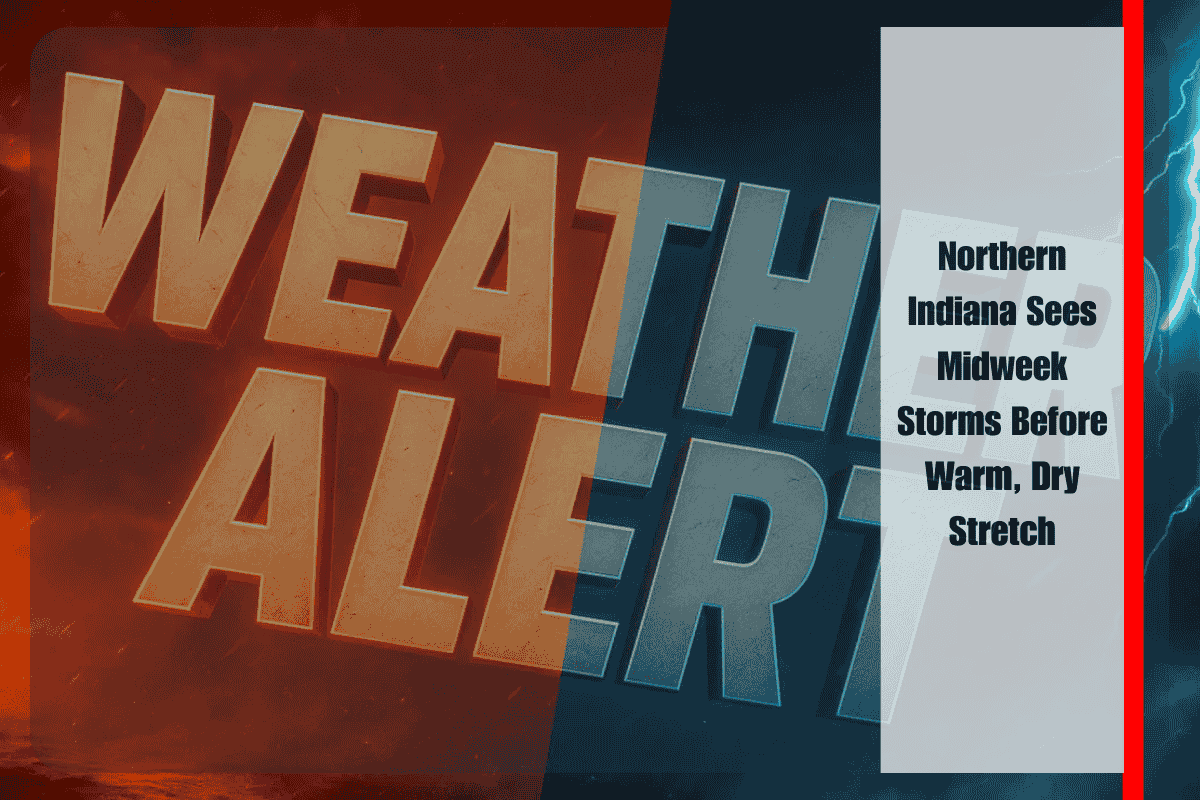 Northern Indiana Sees Midweek Storms Before Warm, Dry Stretch