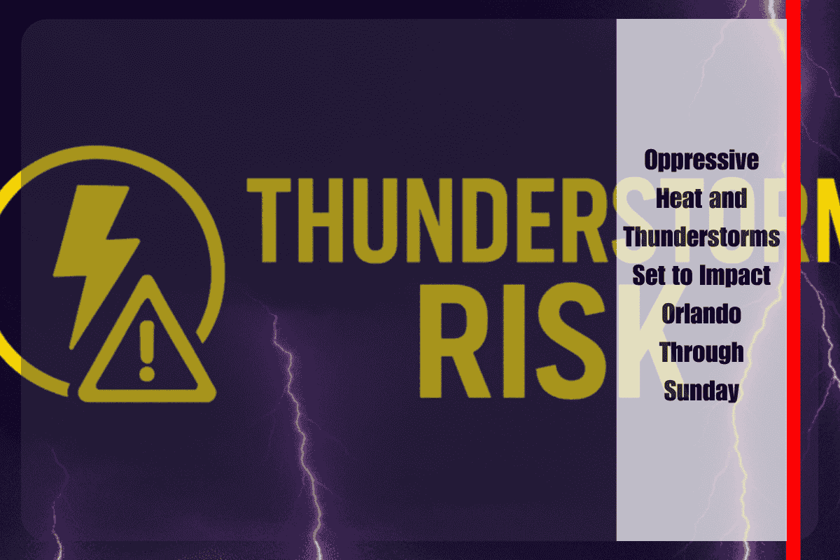Oppressive Heat and Thunderstorms Set to Impact Orlando Through Sunday