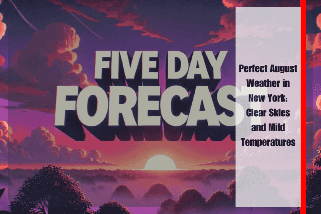 Perfect August Weather in New York Clear Skies and Mild Temperatures