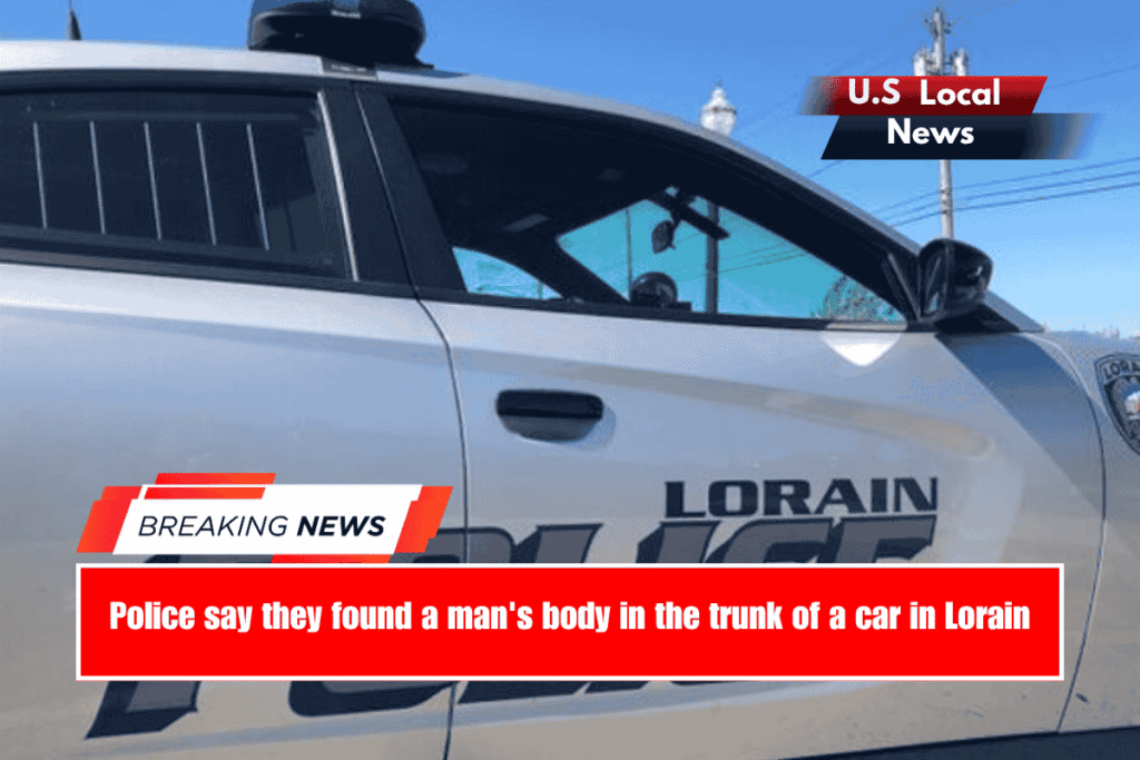 Police say they found a man's body in the trunk of a car in Lorain