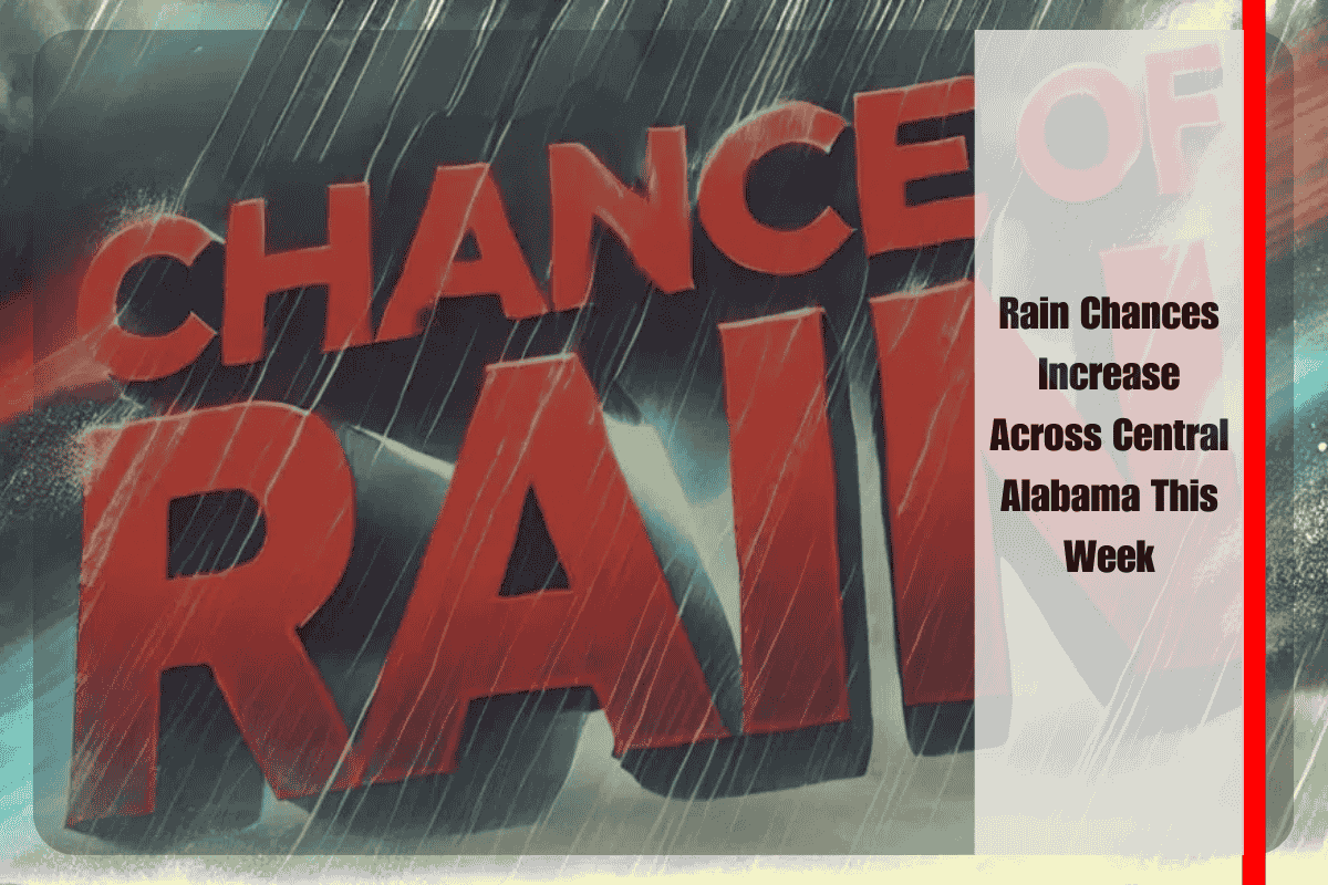 Rain Chances Increase Across Central Alabama This Week
