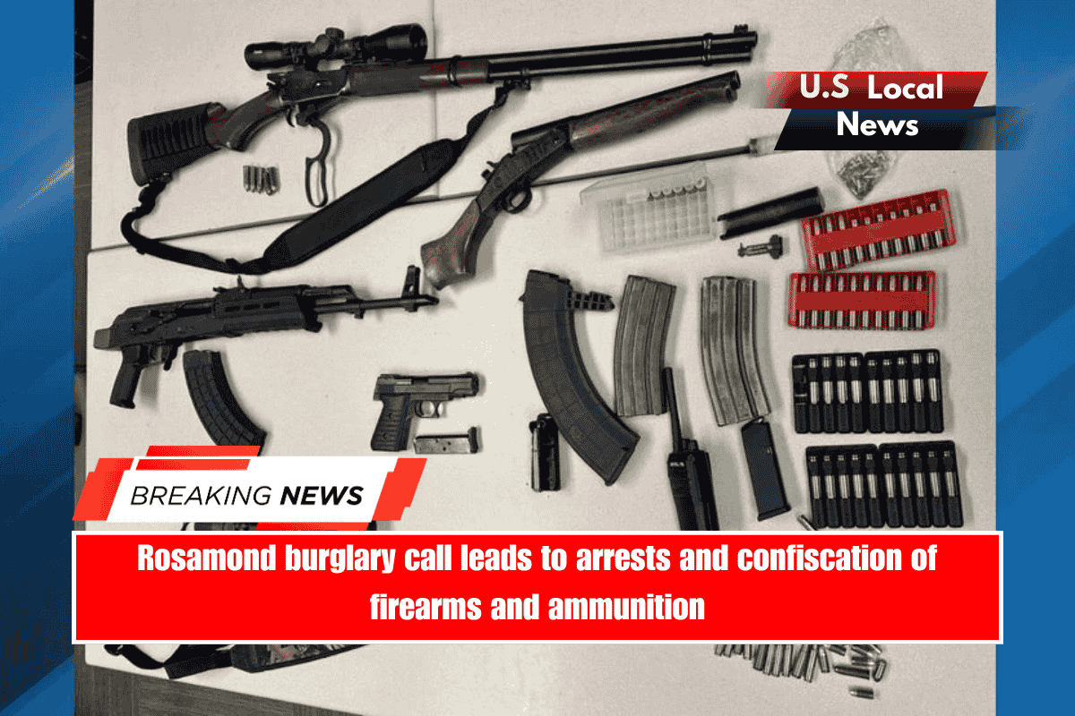 Rosamond burglary call leads to arrests and confiscation of firearms and ammunition