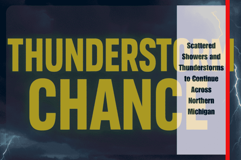 Scattered Showers and Thunderstorms to Continue Across Northern Michigan