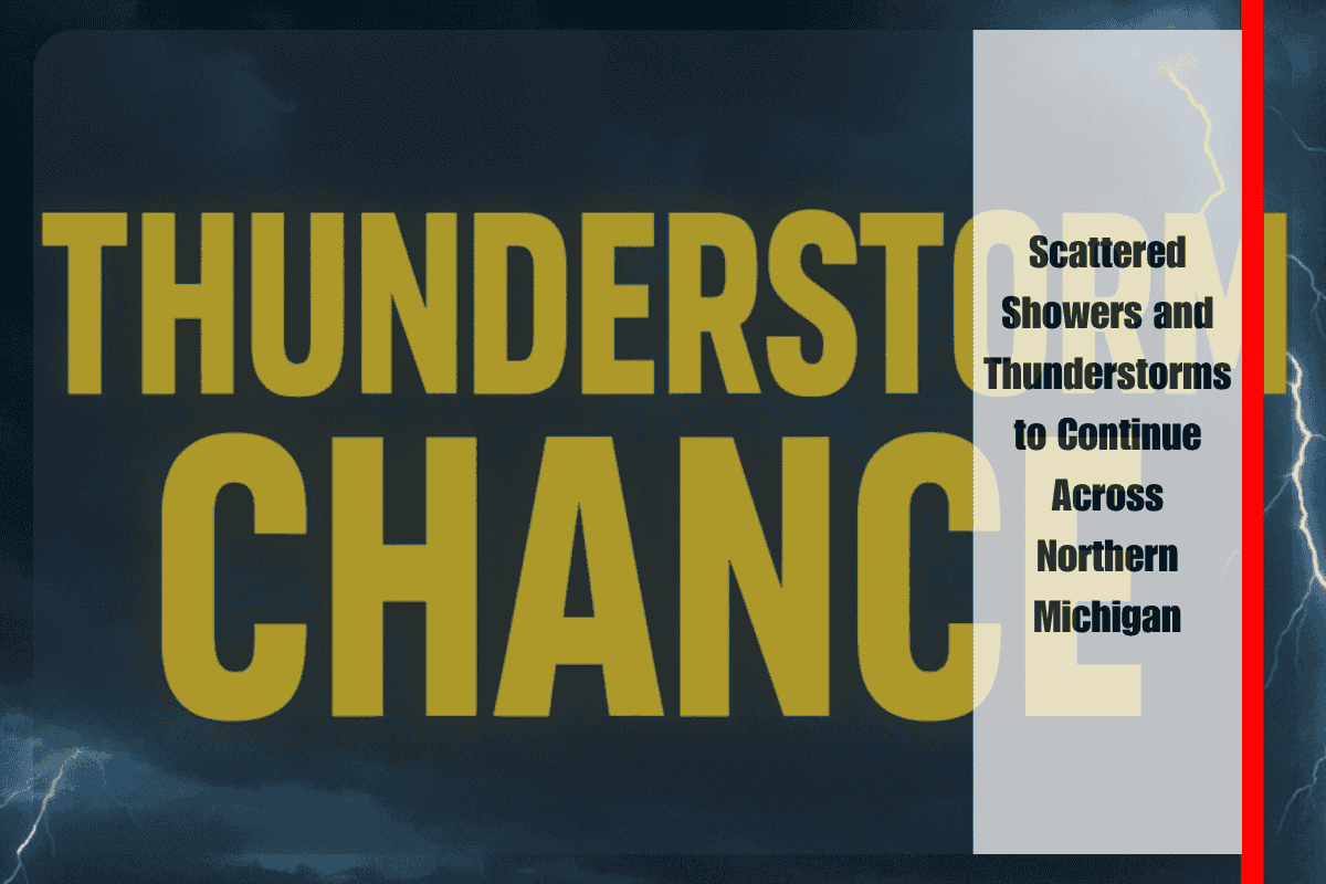 Scattered Showers and Thunderstorms to Continue Across Northern Michigan
