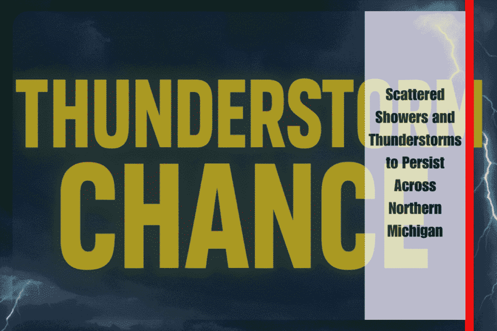 Scattered Showers and Thunderstorms to Persist Across Northern Michigan