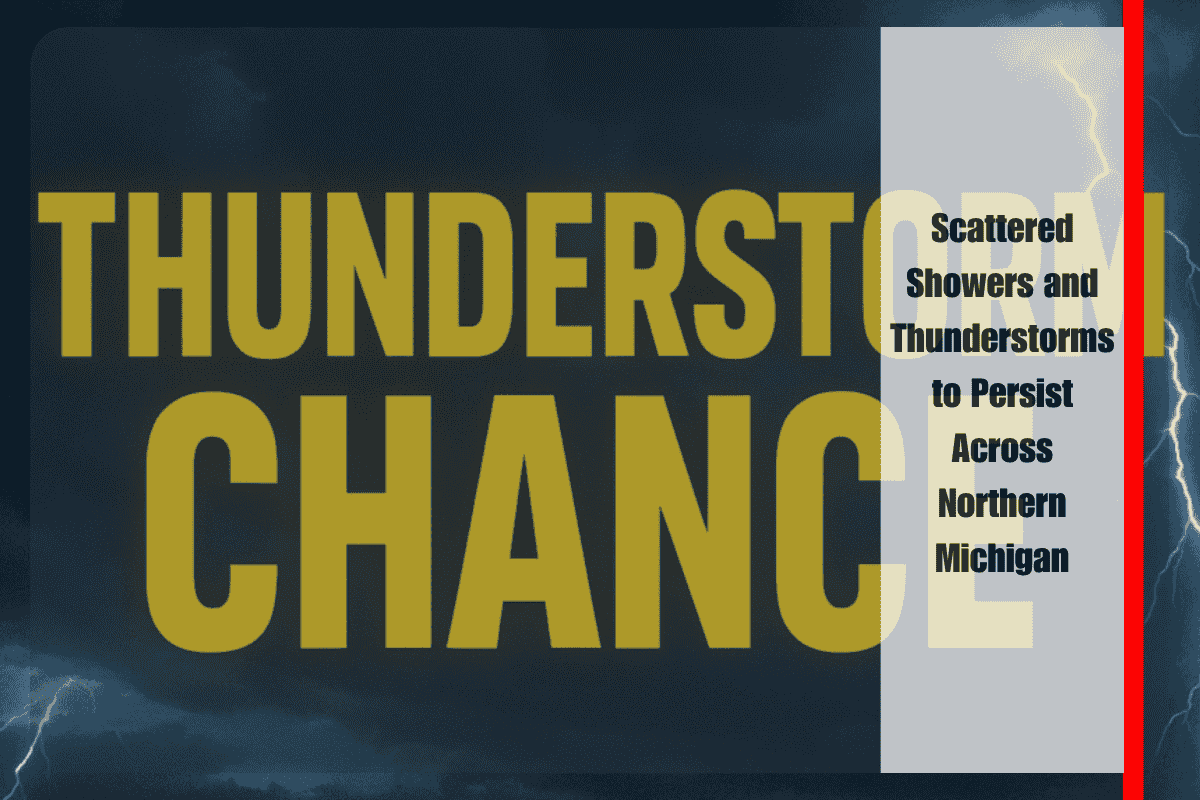 Scattered Showers and Thunderstorms to Persist Across Northern Michigan