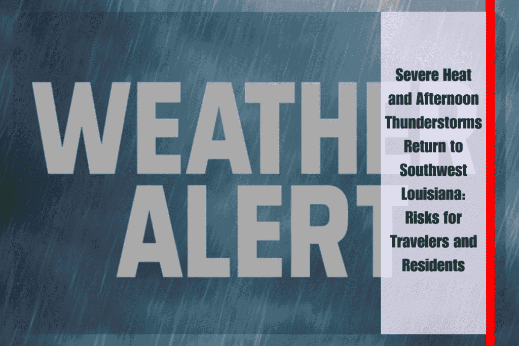 Severe Heat and Afternoon Thunderstorms Return to Southwest Louisiana Risks for Travelers and Residents