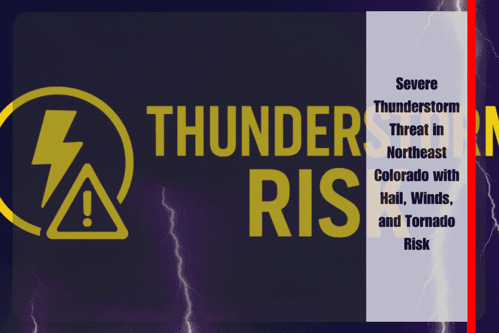 Severe Thunderstorm Threat in Northeast Colorado with Hail, Winds, and Tornado Risk