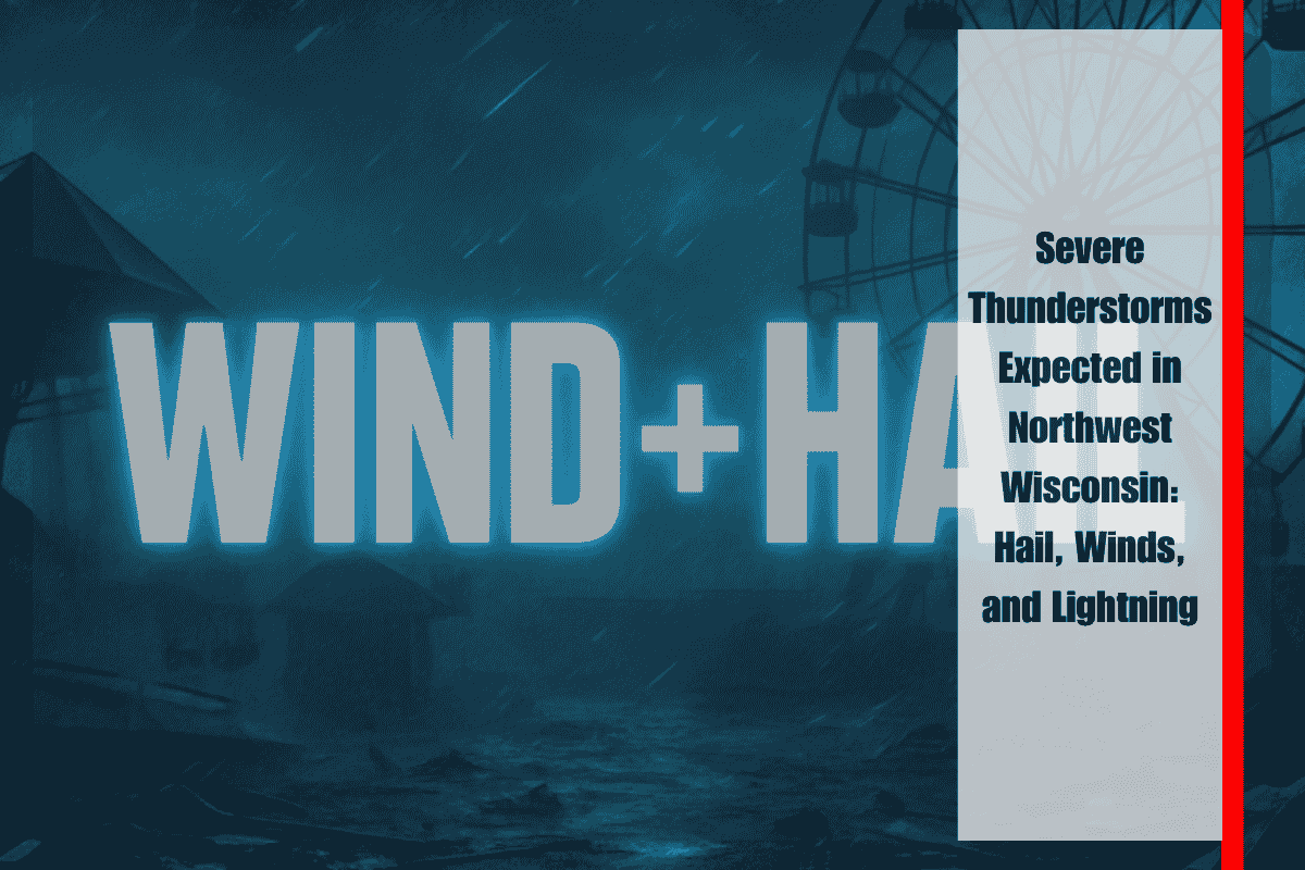 Severe Thunderstorms Expected in Northwest Wisconsin Hail, Winds, and Lightning