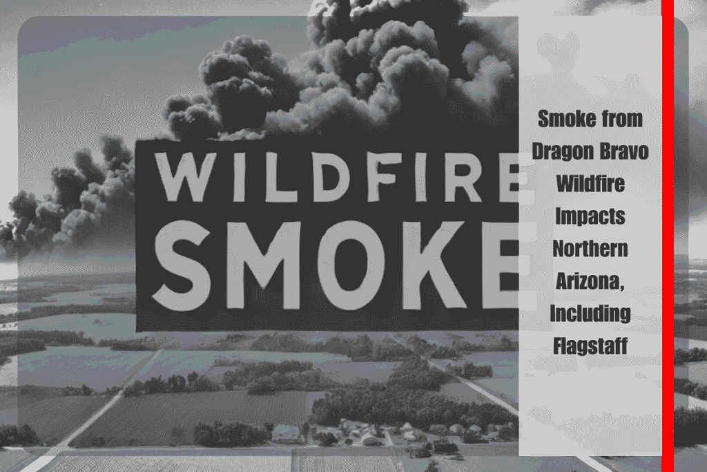 Smoke from Dragon Bravo Wildfire Impacts Northern Arizona, Including Flagstaff