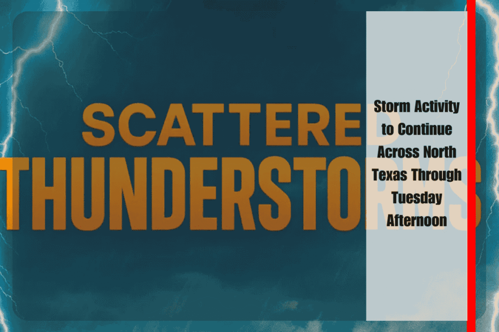 Storm Activity to Continue Across North Texas Through Tuesday Afternoon