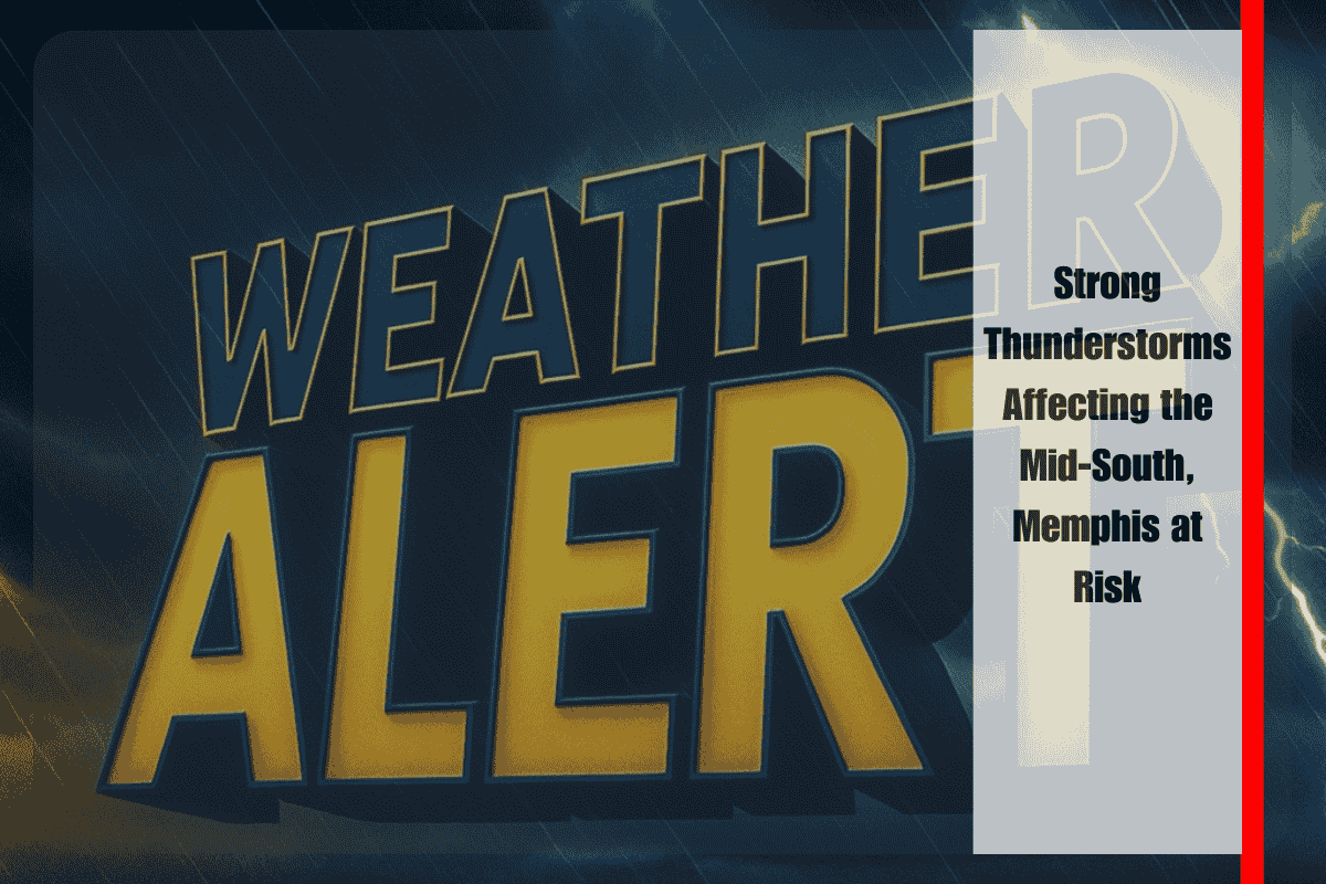 Strong Thunderstorms Affecting the Mid-South, Memphis at Risk