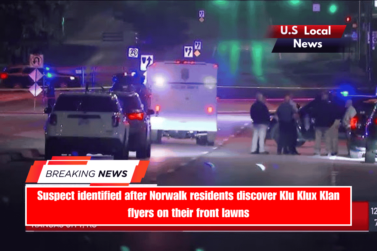 Suspect identified after Norwalk residents discover Klu Klux Klan flyers on their front lawns