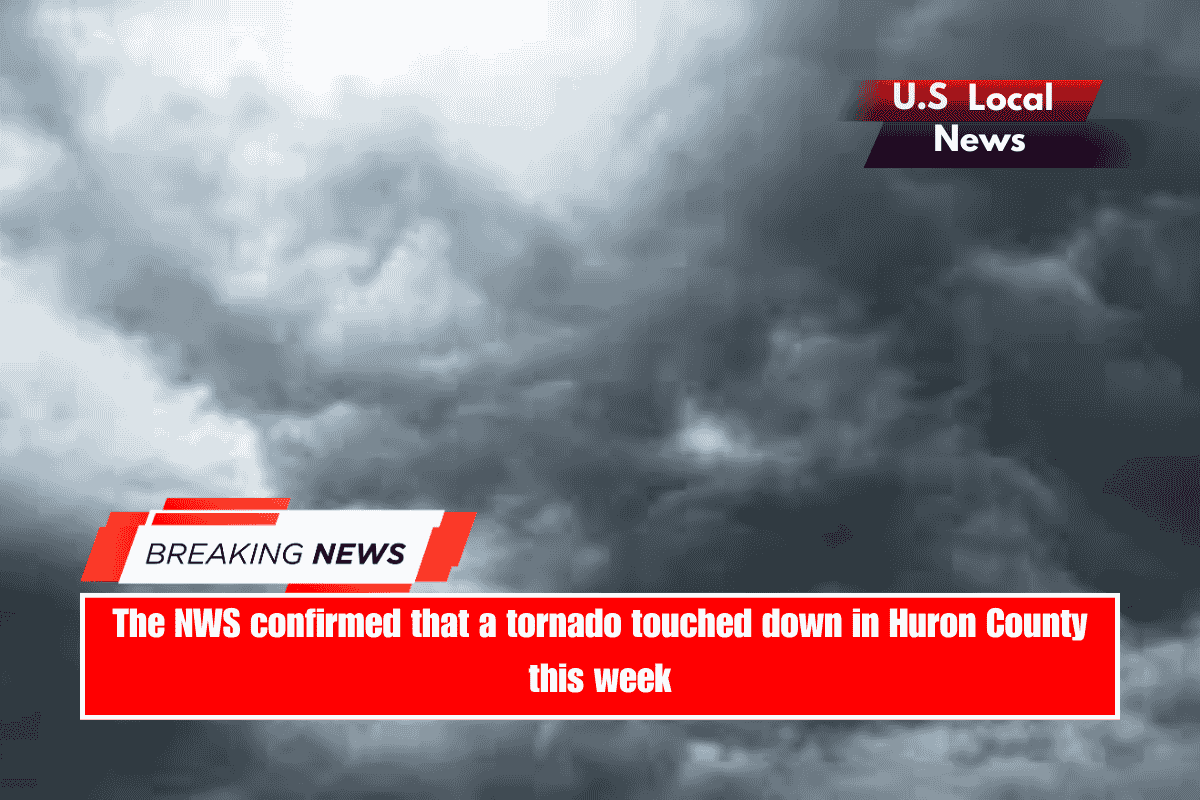 The NWS confirmed that a tornado touched down in Huron County this week