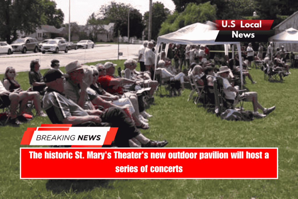 The historic St. Mary's Theater's new outdoor pavilion will host a series of concerts