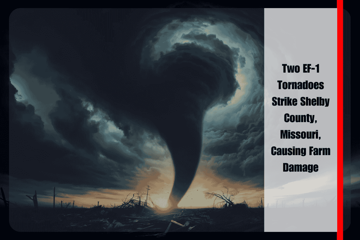 Two EF-1 Tornadoes Strike Shelby County, Missouri, Causing Farm Damage