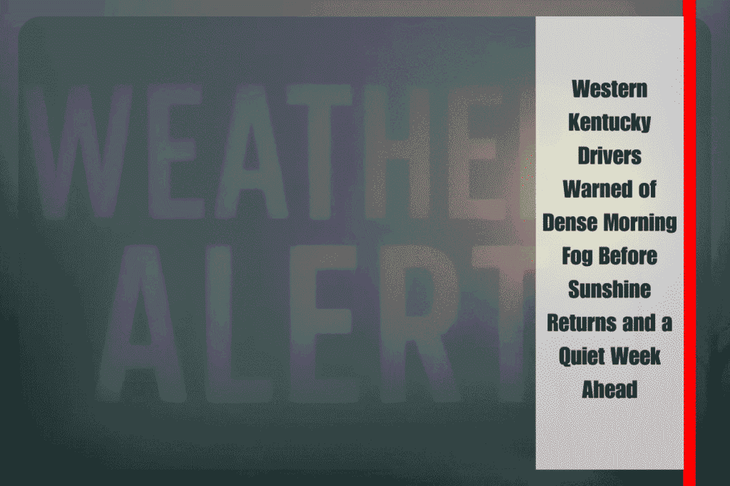Western Kentucky Drivers Warned of Dense Morning Fog Before Sunshine Returns and a Quiet Week Ahead