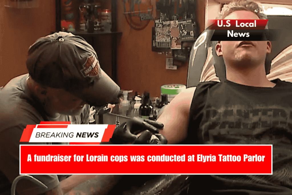 A fundraiser for Lorain cops was conducted at Elyria Tattoo Parlor
