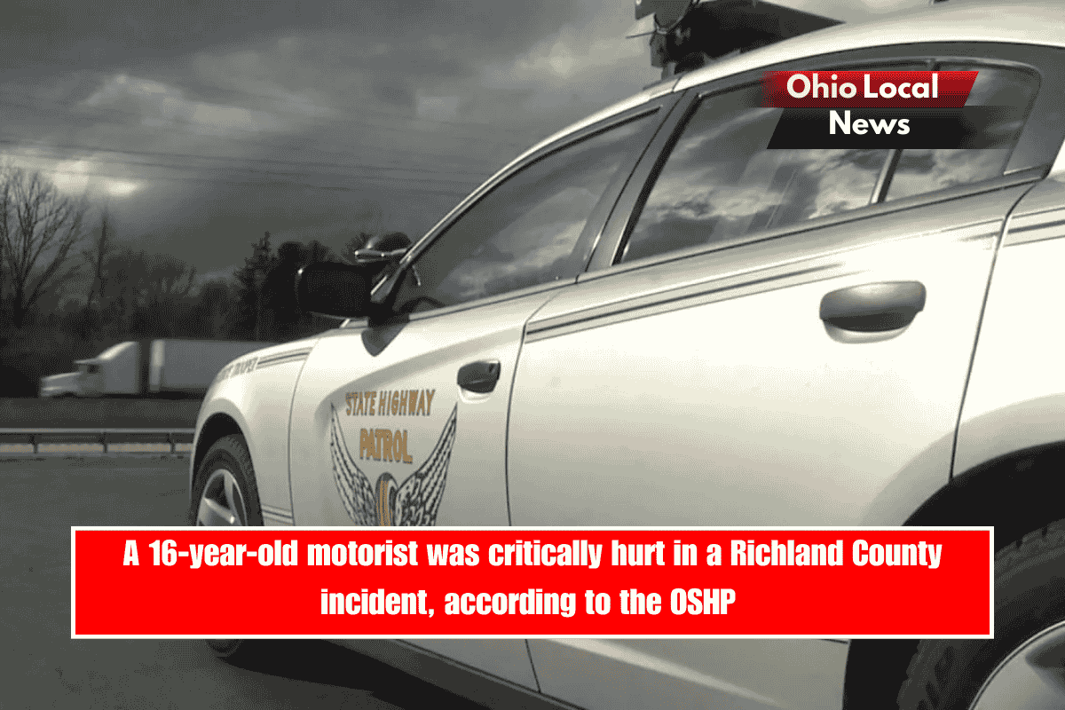 A 16-year-old motorist was critically hurt in a Richland County incident, according to the OSHP