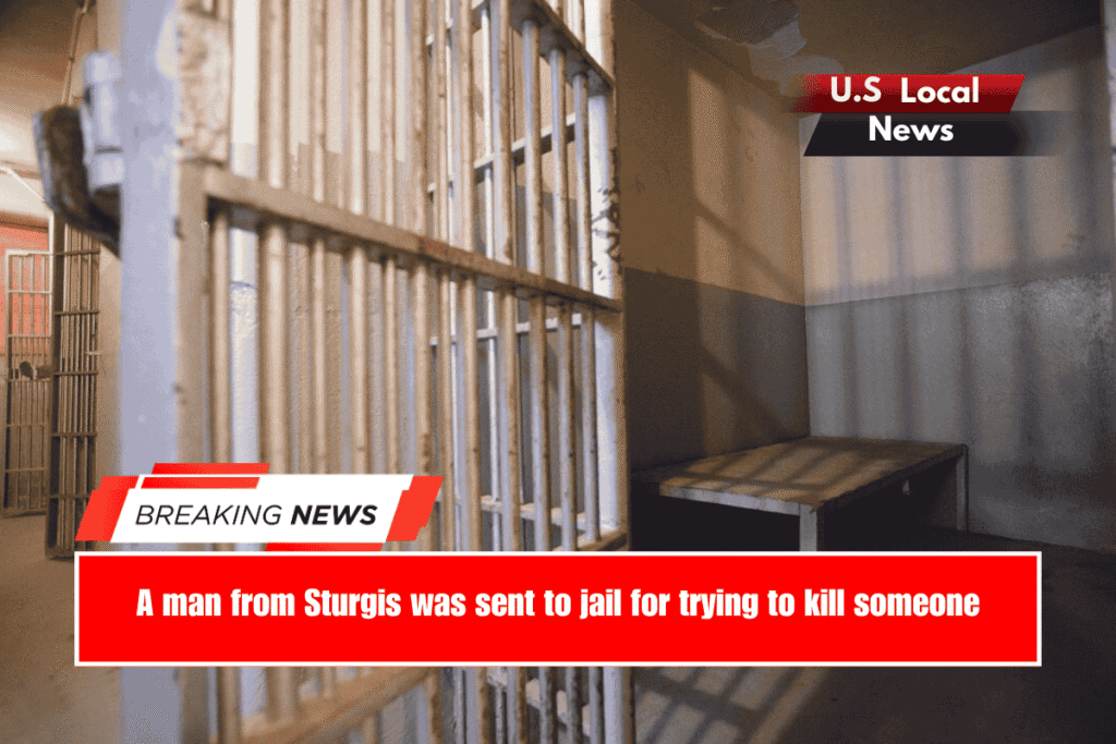 A man from Sturgis was sent to jail for trying to kill someone