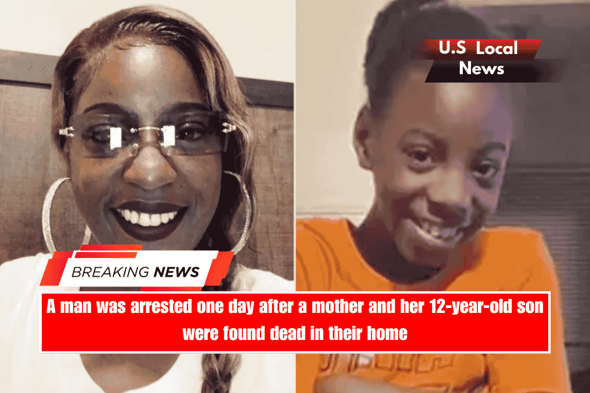 A man was arrested one day after a mother and her 12-year-old son were found dead in their home
