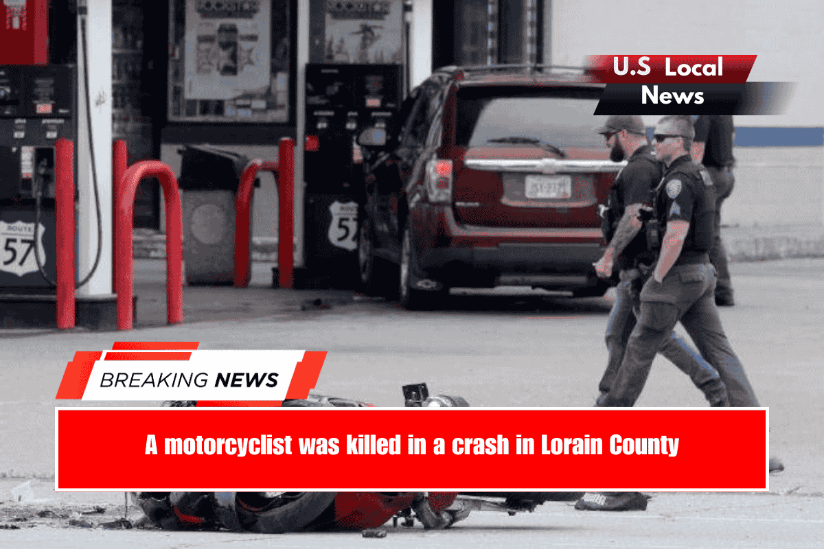 A motorcyclist was killed in a crash in Lorain County
