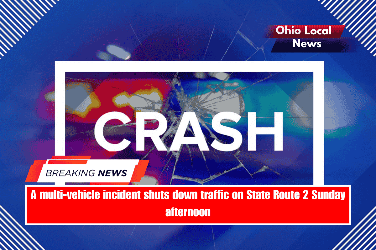 A multi-vehicle incident shuts down traffic on State Route 2 Sunday afternoon