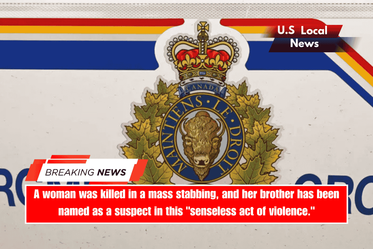A woman was killed in a mass stabbing, and her brother has been named as a suspect in this senseless act of violence.