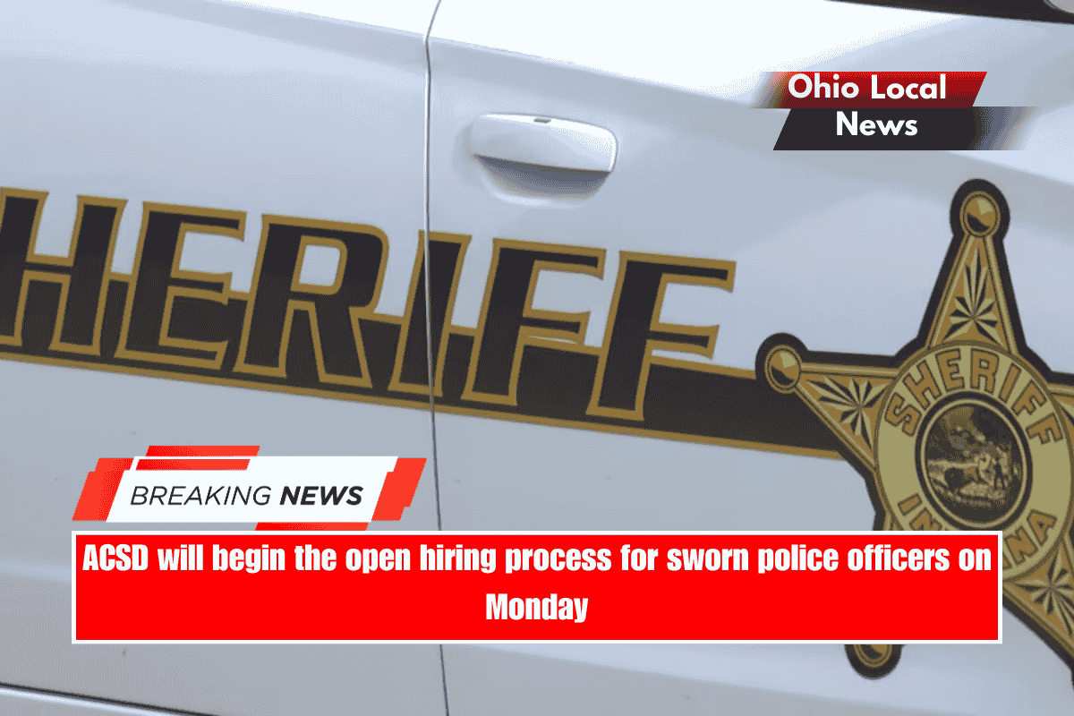 ACSD will begin the open hiring process for sworn police officers on Monday