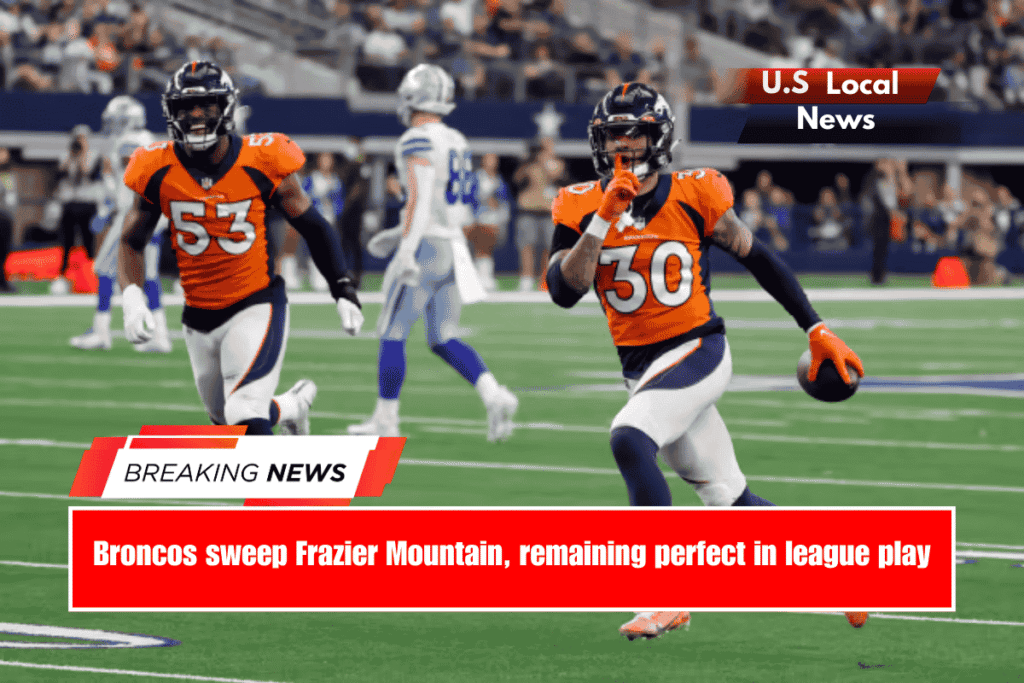 Broncos sweep Frazier Mountain, remaining perfect in league play